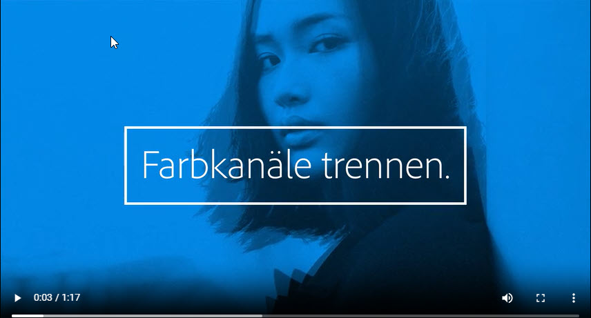 Image video separate colour channels
