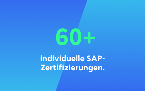 Mehr als 60 individuelle SAP Zertifizierungen