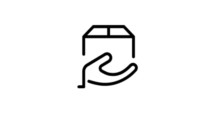 Hand box icon