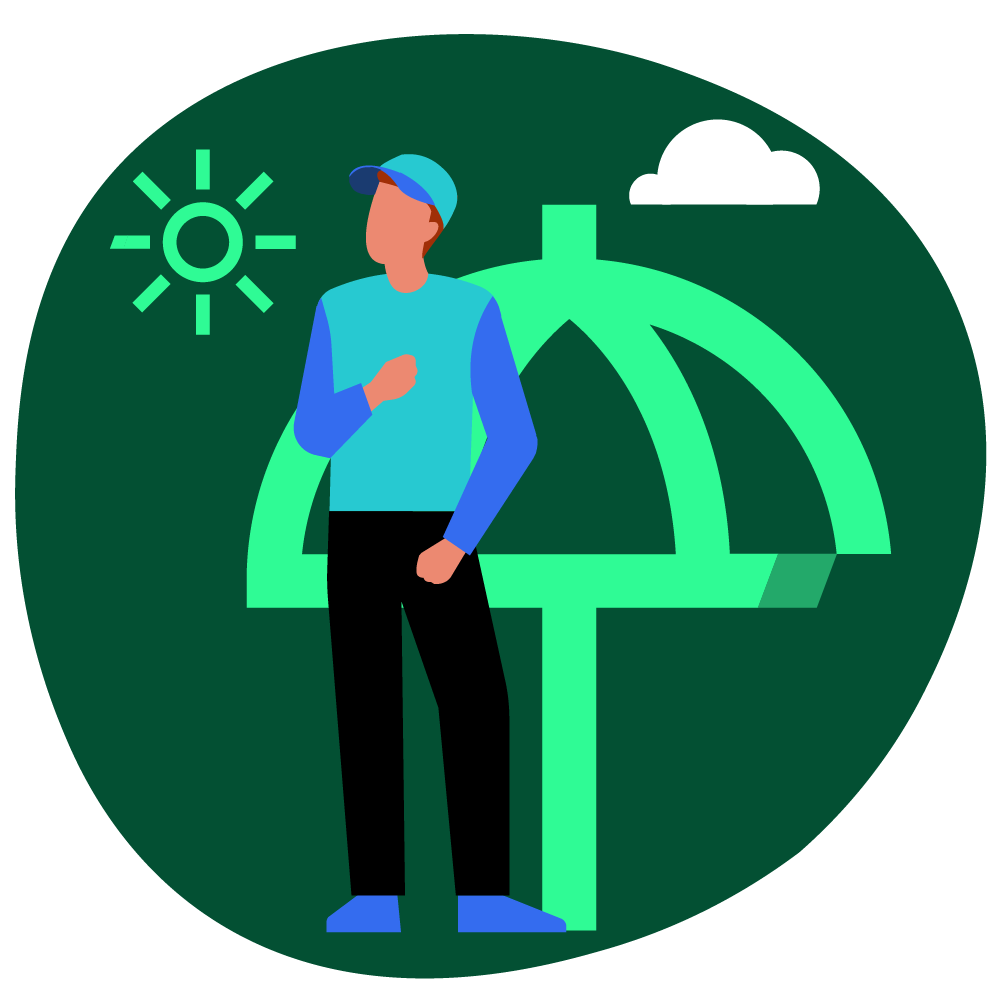 Illustration of work-life balance