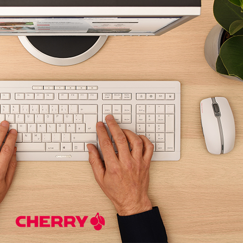 Verkauf neuer Produkte durchgeführt Cherry STREAM DESKTOP | und Maus-Set Kabelloses Tastatur
