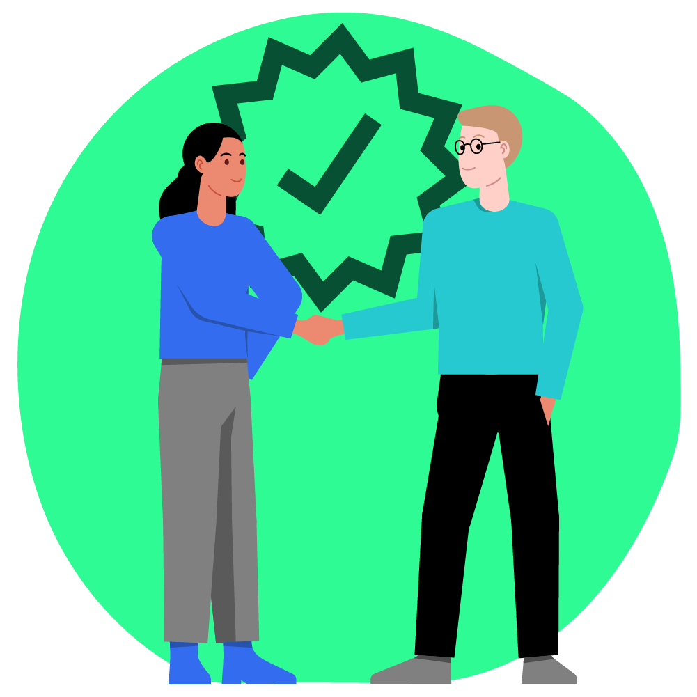 Illustration of good employment prospects