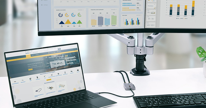 Startech Increase performance in the workplace with MultiMonitor environments