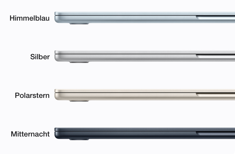 Apple MacBook Air M4 Alle Farben