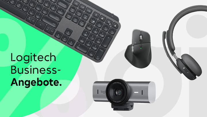 Logitech Business‑Hardware und Zubehör zu Aktionspreisen