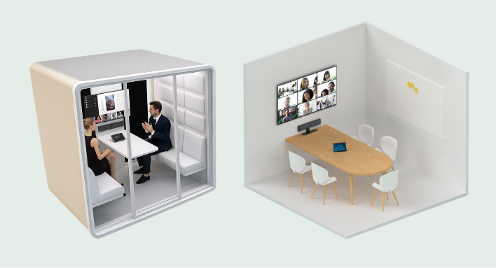 Professionelle Videolösungen für kleine Meetingräume und Huddle Rooms.