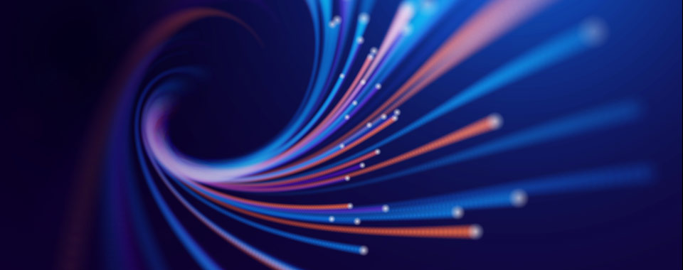 Illustration von Datenströmen