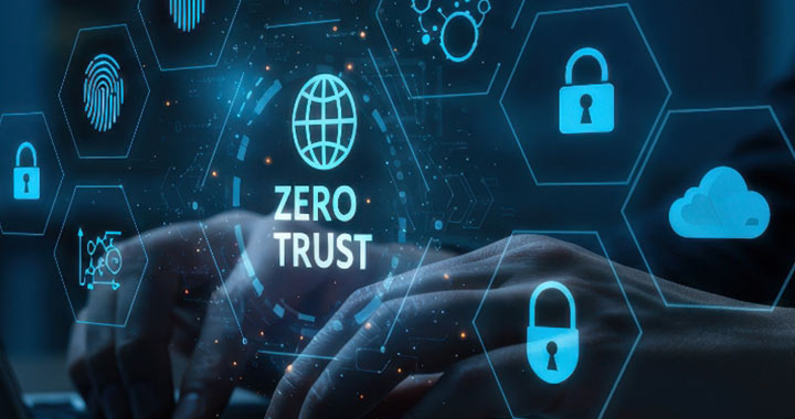 zero trust Grafik blau