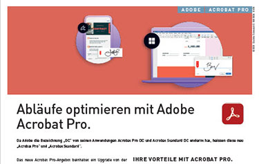 Image Flyer Adobe Acrobat Abläufe optimieren