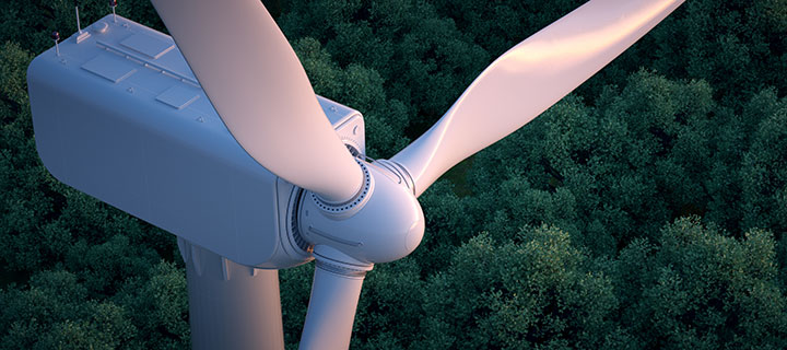 IBM Power sustainability wind turbine