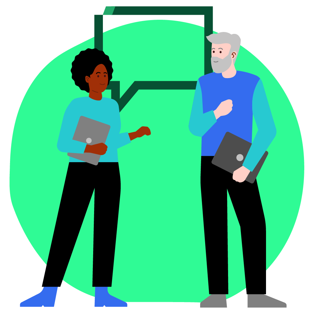 Illustration of personal contact person