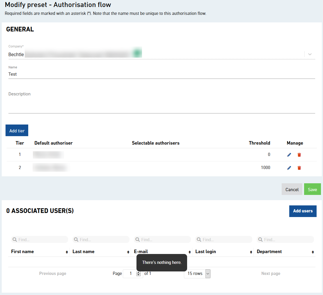 Set up approval workflow 6