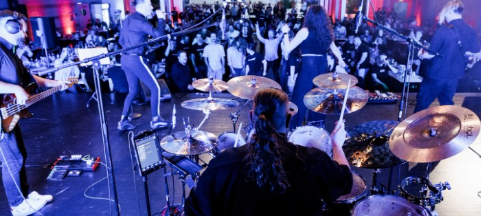 Konzert, Fokus auf den Schlagzeuger