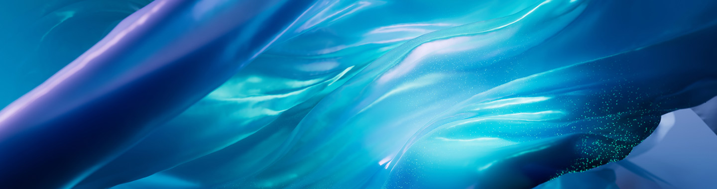 Abstrakte blaue Wellen — dekorativer Banner