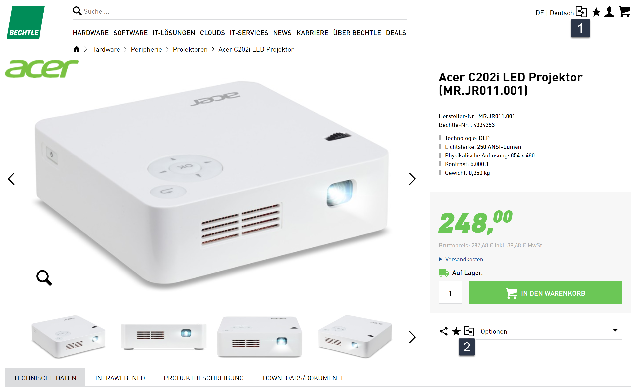 Produktvergleich erstellen