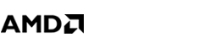 AMD Logo in schwarzer Schrift auf hellem Hintergrund