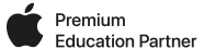 Apple Premium Education Partner Logo Schwarz