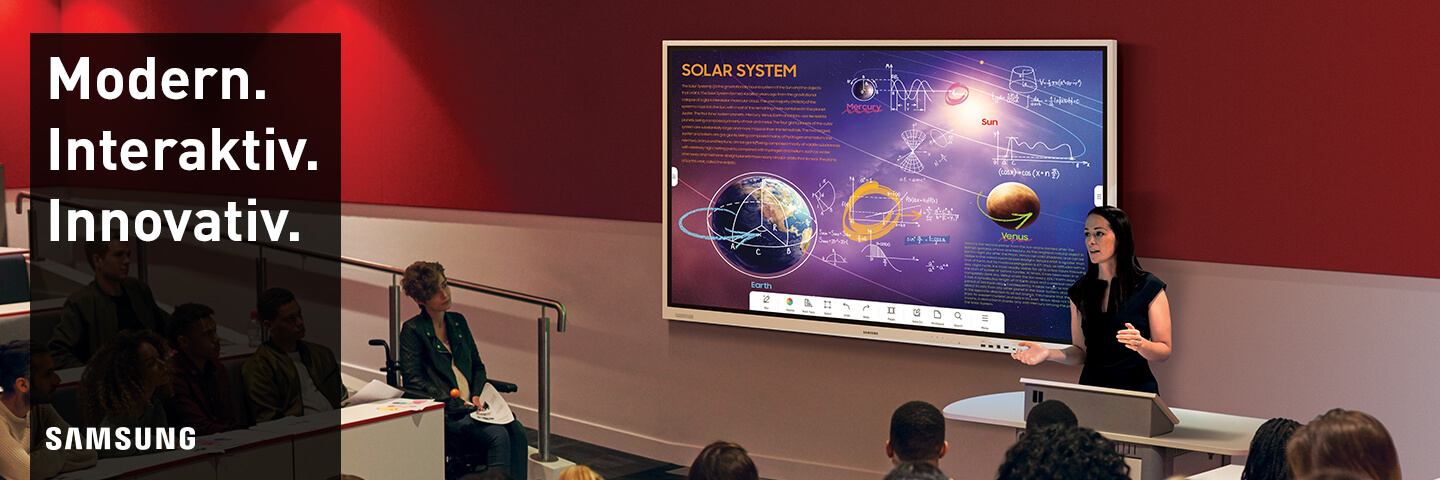 Smarte Alleskönner: die interaktiven Whiteboards von Samsung!
