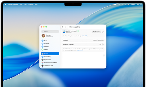 Apple MacBook automatische Updates