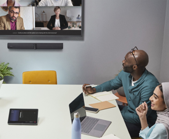 Portfolio Banner Jabra my first meeting room