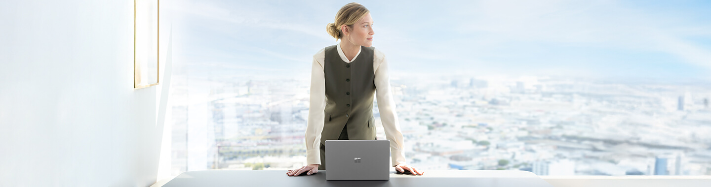 Woman with a laptop