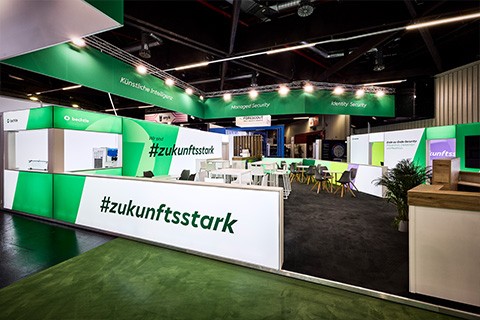 A picture of what the Bechtle it-sa stand looked like in 2025.