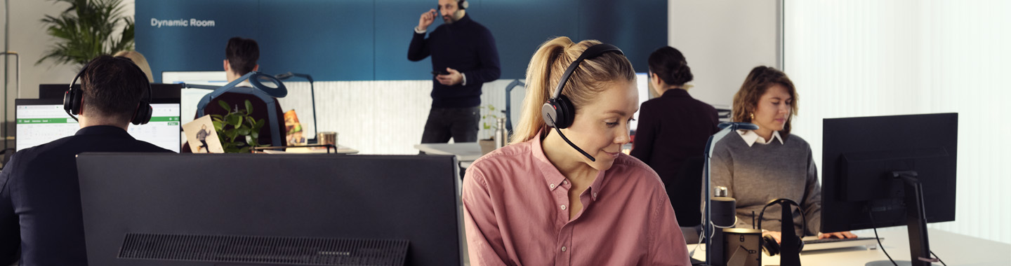 headset placed on the support