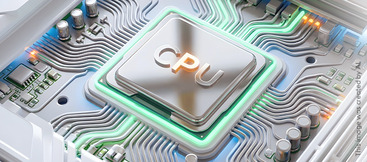 Picture of a futuristic CPU