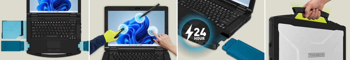 Panasonic Thougbook Produktkkollage