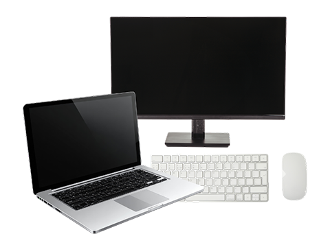 Monitor, Notebook, Keyboard, Mouse,