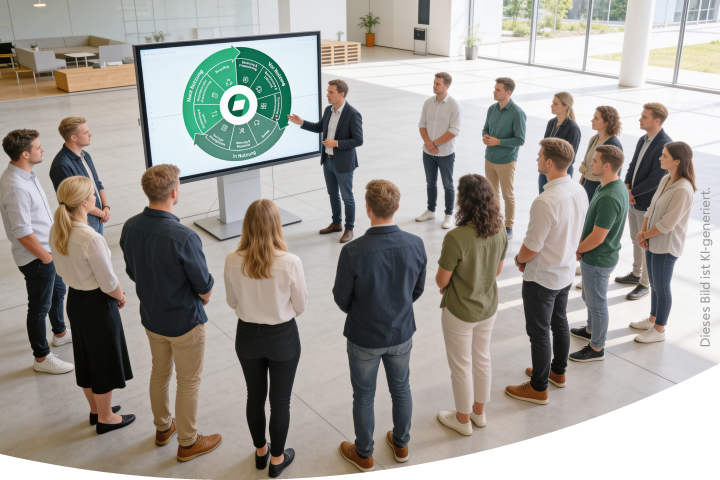 Workshop zum Thema Kundenlebenszyklusmanagement.
