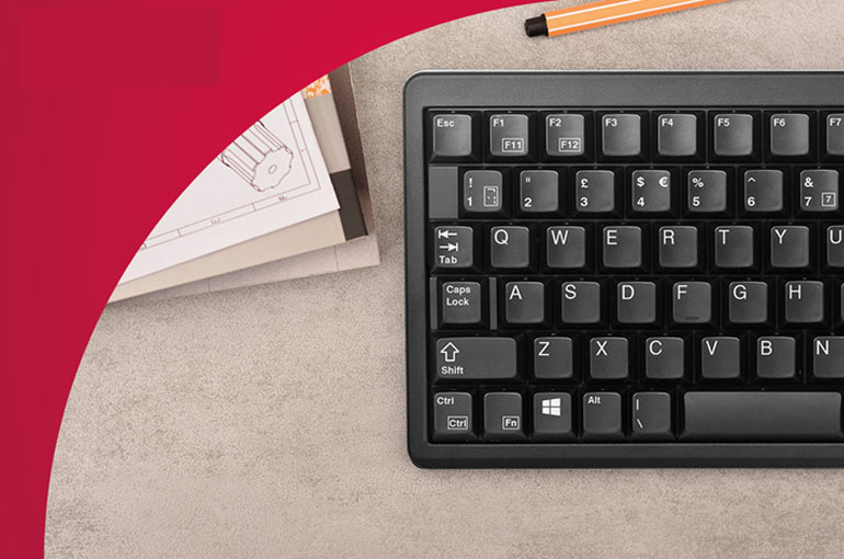 CHERRY keyboard closeup