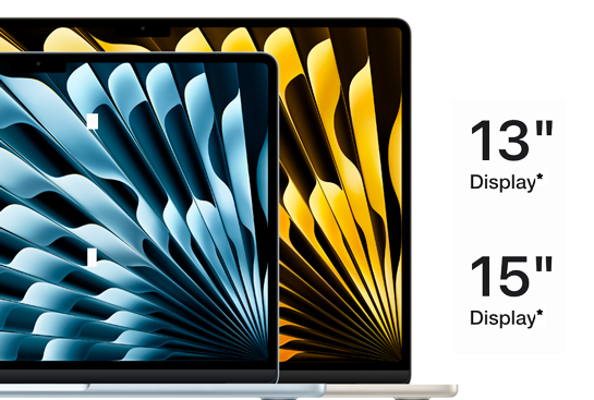 Apple MacBook Air M5 Displaygrößen