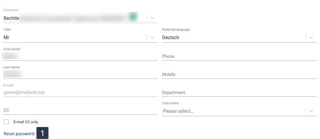 Users & Settings - My data