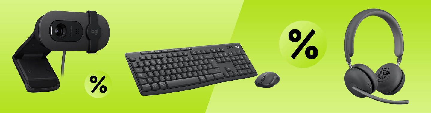 main banner products from logitech promotions