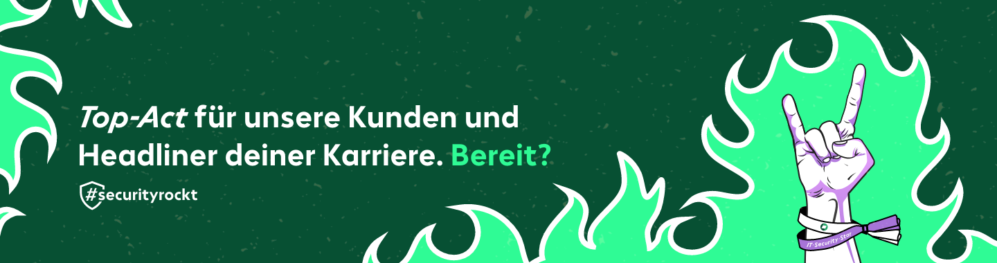 it-sa 2025 security rockt, rocker hand and flames