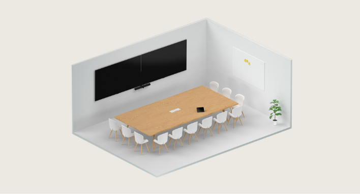 Professionelle Videolösungen für mittlere Meetingräume