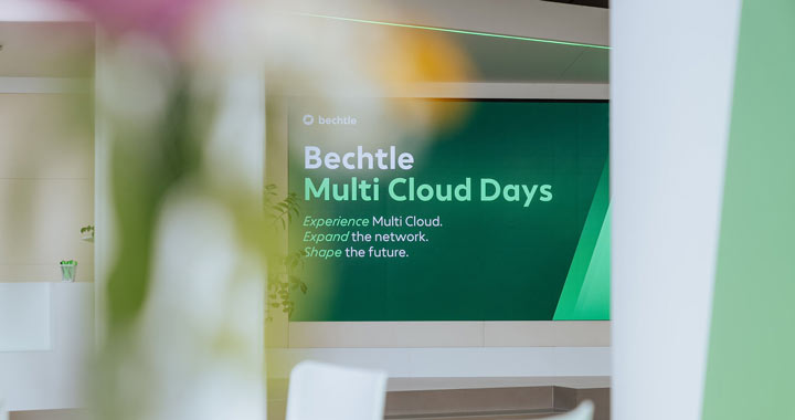 Schild: Bechtle Multi Cloud Days