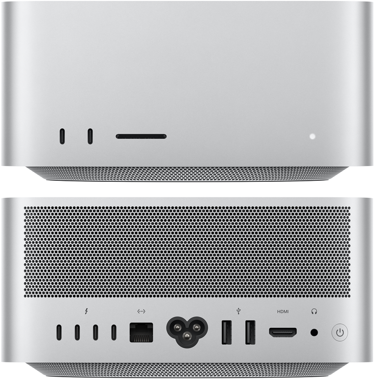 Apple Mac Studio M4 Front & Back view