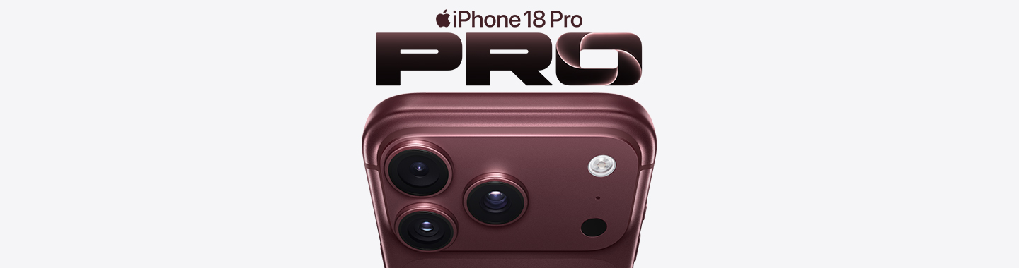 Triple camera of the iPhone 18 Pro in dark red with LED flash and microphone for professional photography