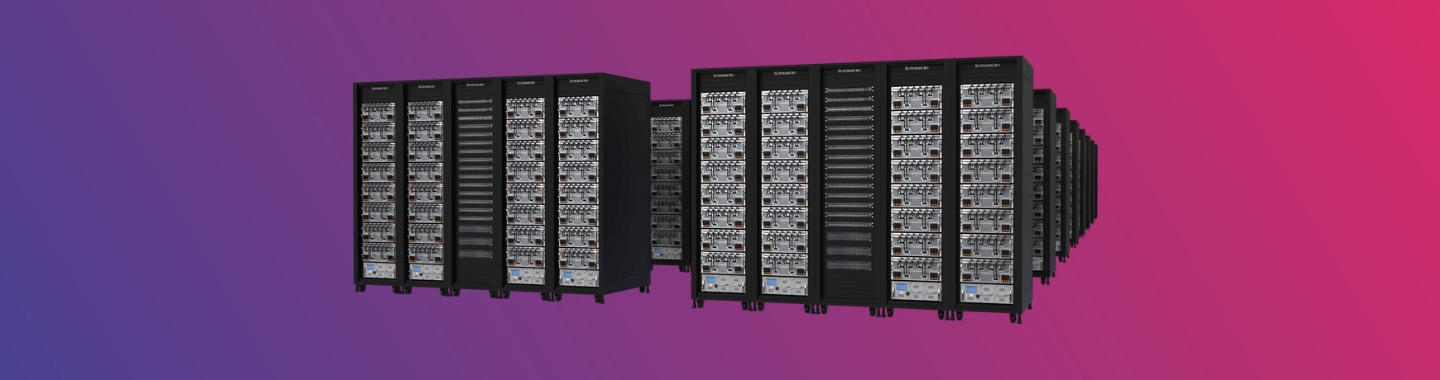 Abbildung Server-Schränke auf dem farbigen Hintergrund