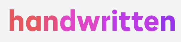 Apple "handwritten" lettering