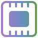 Icon of a smartphone processor