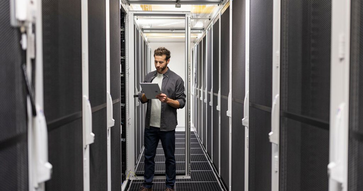 Man in Datacenter