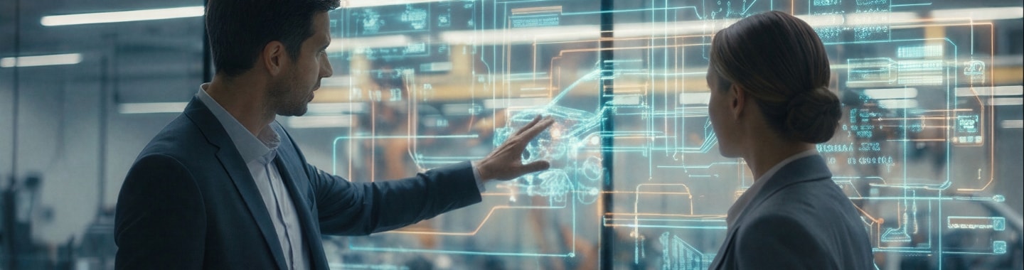 Fachkräfte steuern digitale Produktionsprozesse über transparente Datenvisualisierung