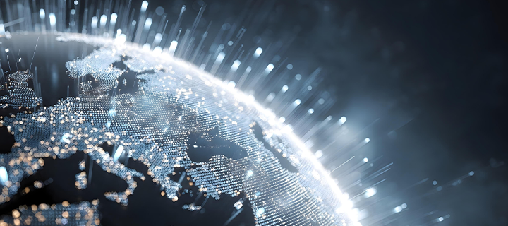 Eine leuchtende Karte