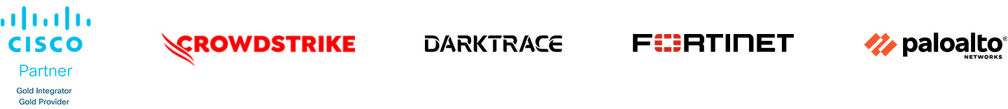 besecure Partnerbanner mit Logos von Cisco, Crowdstrike, Darktrace, Fortinet und Paloalto