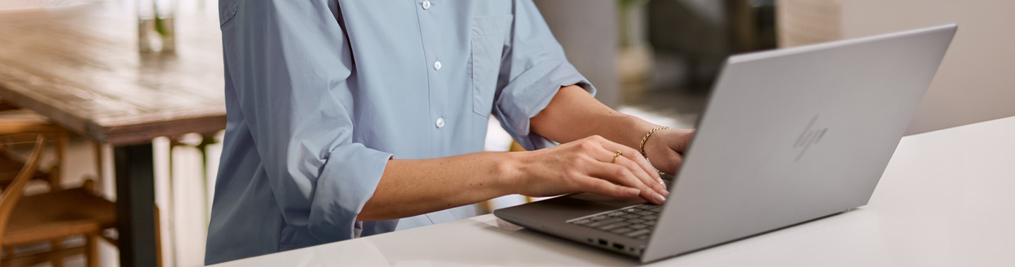 A person working on a laptop