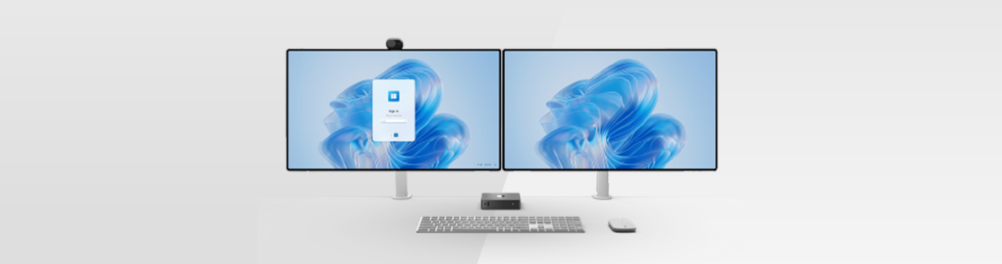 Microsoft Windows 365 Link | Two displays linked together